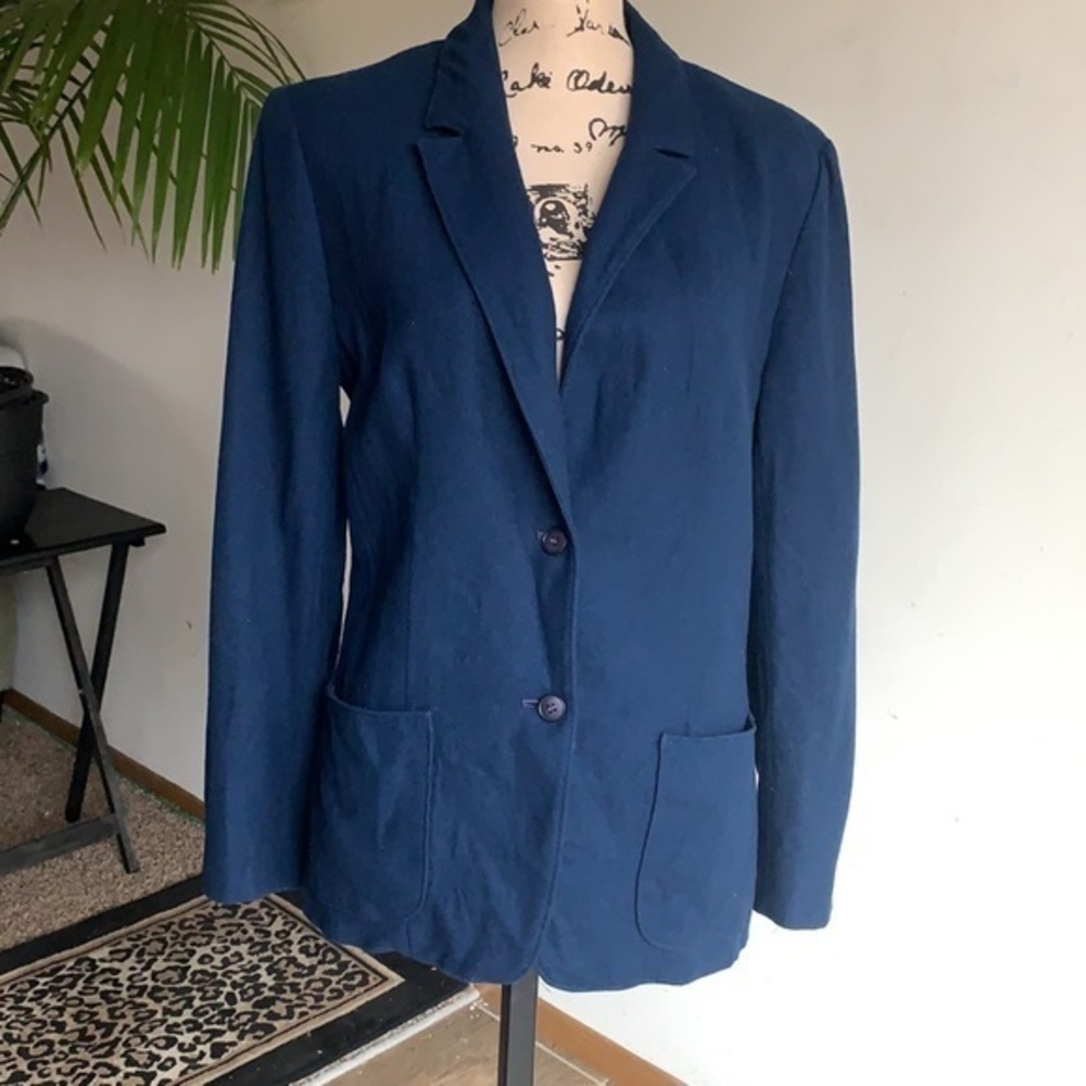 Vintage Pendleton Navy Wool Blazer